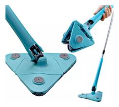 Mop Esfregão Triangular Giratório 360 Rodo Mágico Ajustável Cor Verde