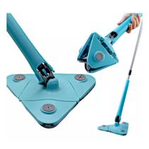 Mop Esfregão Triangular Giratório 360 Rodo Mágico Ajustável