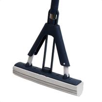 Mop Esponja Slim com Sistema de Prensa Multiuso em Aço Inox PVA PP com Refil Azul Bravalumi Mop Esponja Slim com Sistema de Prensa Multiuso em Aço Inox PVA PP com Refil Azul Bravalumi