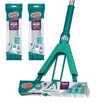 Mop Evo Limpeza Geral Plus Espuma PVA Dobrável MOP7673 + 2 Refil RMOP7673 Flash Limp
