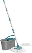 Mop FIT Giratorio com 2 refis microfibra, balde com 8 litros, MOP5010, Flash Limp