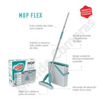 Mop Flash Limp Rodo Mágico Flex Com Balde 10 Litros