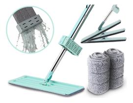Mop Flat 360 Esfregão para Limpeza de Piso Sem Balde com 1 Refil Rodo Mop Snel Home RDMG001
