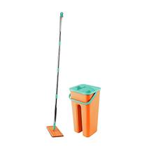 Mop Flat com Balde Duplo Rodo Mágico 360 com 2 Refis Art House