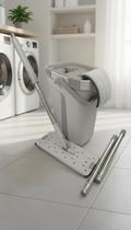 Mop Flat com Balde e Cabo Inox para Limpeza Pesada