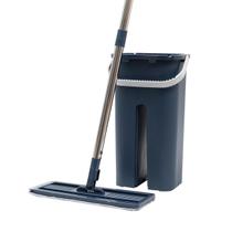 Mop Flat Com Balde E Esfregão De Microfibra Limpeza - Tud