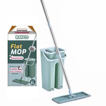 Mop Flat Essencial Balde 6 Litros Cabo Regulável Rayco Mop Flat Essencial Balde 6 Litros Cabo Regulável Rayco