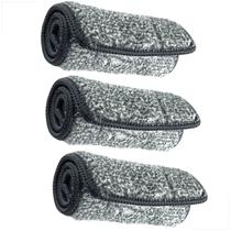 Mop Flat Kit 3 Refis Rodo Microfibra Limpa Lava Seca Absorve