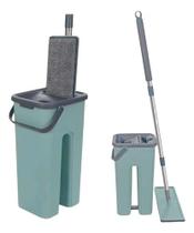 Mop Flat Kit Rodo Limpeza Balde 6l Rodo Refil Multiuso Clean