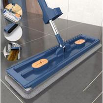 Mop Flat Plano Lava e Seca Microfibra Articulado Gira 360 Cabo 1,4m