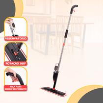 Mop Flat Rodo Spray Giratório Refil Microfibra Limpeza Casa