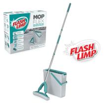 Mop Flex Limpa Lava e Seca Rodo Limpeza Geral Flat Balde Flash Limp MOP7092