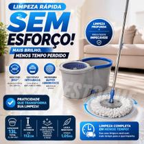 Mop Giratório 360 Balde 13L com Centrífuga e Refil Microfibra Limpeza Fácil Sortido Mop Giratório 360 Balde 13L com Centrífuga e Refil Microfibra Limpeza Fácil Sortido