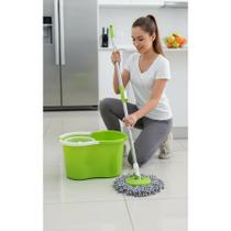 Mop Giratório 360 Inox: Limpeza Fácil e Rápida