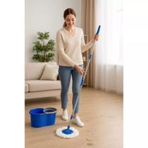 Mop Giratório 360º com Balde Duplo Mop Giratório Rodo Limpeza Balde Duplo 360 Casa