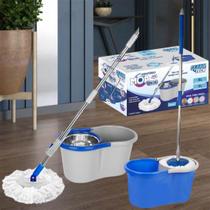 Mop Giratório 360º com Balde e Alça Limpeza Prática e Eficiente para Todos os Pisos,Sortido