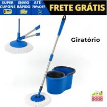 Mop Giratorio 8 Litros Centrifuga Esfregao Lava Seca Cabo Extensivel Ajustavel Mop Giratorio 8 Litros Centrifuga Esfregao Lava Seca Cabo Extensivel Ajustavel