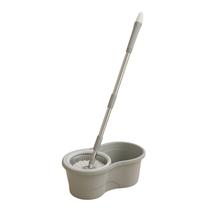 Mop Giratório 8L Cinza com Base 360 e Refil de Microfibra Lavável