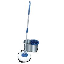 Mop Giratório Balde Plástico 8 Litros 2 Refis Limpeza Profunda Seco Molhado Echolimp Mop Giratório Balde Plástico 8 Litros 2 Refis Limpeza Profunda Seco Molhado Echolimp