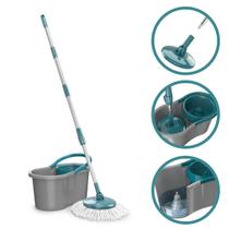 Mop Giratório com Balde Limpador Esfregão Flash Limp