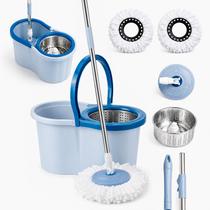 Mop Giratorio Com cabo de 140 Cm Cesto Em Inox 2 Refis Balde com Centrífuga 8L e Cabo Reforçado Mop Giratorio Com cabo de 140 Cm Cesto Em Inox 2 Refis Balde com Centrífuga 8L e Cabo Reforçado