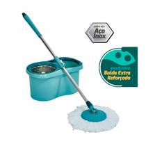 Mop Giratório Com Cesto Aço Inox 12 Litros Kian