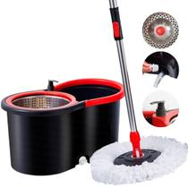 Mop Giratório Com Cesto Em Inox 360 Limpeza Geral Esfregão 13 Litros