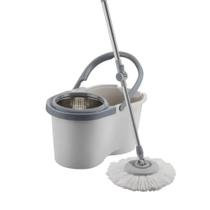 Mop Giratório com Cesto Inox e Refil Extra de Microfibra Menalux