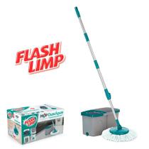 Mop Giratório Duas Águas Fit Cesto Inox Flash Limp Original Mop Giratório Duas Águas Fit Cesto Inox Flash Limp Original