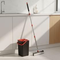 Mop Giratório Duo 360 Powermaid com Balde Duplo e Centrífuga em Aço Inox Mop Giratório Duo 360 Powermaid com Balde Duplo e Centrífuga em Aço Inox