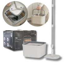 Mop Giratório Esfregão Balde Água Limpa Refil Extra Microfibra Ou Mop Giratório Esfregão Balde Água Limpa Refil Extra Microfibra Ou