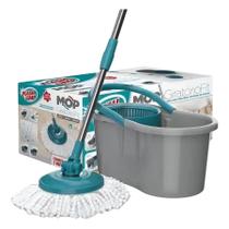 Mop Giratório Fit 5010 Esfregão Top Cabo Inox 3 Em 1 Flashlimp