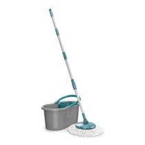 Mop Giratório Fit 8 Litros Esfregão 5010 Cabo Em Inox 3 Em 1 Flash Limp