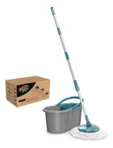 Mop Giratório Fit, Balde 8 litros, limpa, centrifuga, lava e seca, MOP5010, Flash Limp Mop Giratório Fit, Balde 8 litros, limpa, centrifuga, lava e seca, MOP5010, Flash Limp