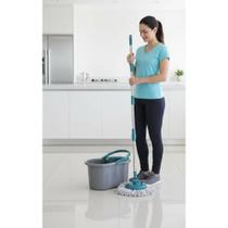 Mop Giratório Fit: Limpeza Rápida e Eficiente - Cinza