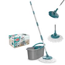 Mop Giratório Fit Mop5010 -8 Litros Flashlimp, Esfregão 360º