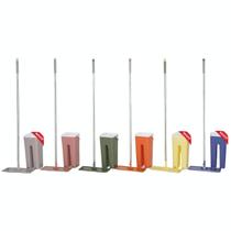 Mop Giratório Flat com Balde Limpeza 360 Microfibra Inox 7L