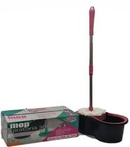 Mop Giratorio Magic Clean 360º Enfregão Cabo Aço Inox 1,00m