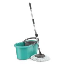 Mop Giratório Moderno C/ Balde Esfregão Microfibra Limpeza 8 Litros