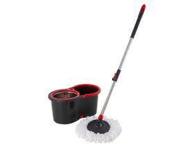 Mop Giratório Powermaid Giratório Pro Preto e Vermelho