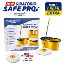Mop Giratório Profissional Inox Condor Perfect Pro Balde Duplo Limpeza Geral Com Refil Extra