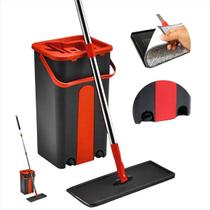 Mop Kit De Limpeza Com Esfregão E Balde De Plástico Compacto