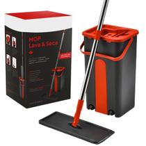 Mop lava e seca microfibra balde 5lt alça removivel pt/vm Mop lava e seca microfibra balde 5lt alça removivel pt/vm