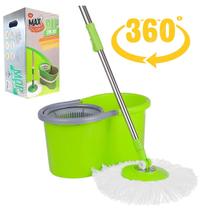 Mop Limpeza Giratório 360 c/ cabo ajustável e esfregão 10lts - Clink