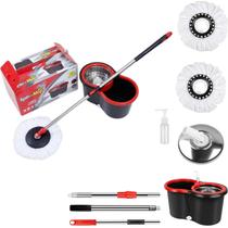 Mop Limpeza Giratorio 360 Profissional Centrifuga Esfregão Cabo Extensivo