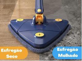 Mop Limpeza Pesada Triângulo Giratório 360 Esfregão Ajustável
