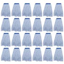 Mop Matthew Cleaning de algodão resistente 1,25'' - pacote com 24 unidades