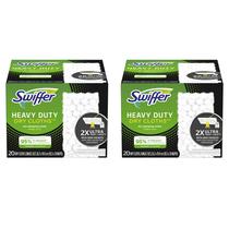 Mop Pad Refils Swiffer Sweeper Heavy Duty, 20 unidades, pacote com 2