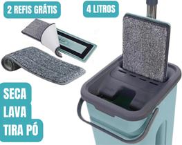 Mop Para Limpeza Rodo Magico Mop Flat Multiuso Lava E Seca Mop Com Balde Reservatório Rodo Mop Flat Limpar Cerâmica Pisos