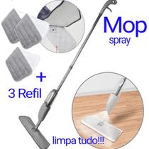 mop pó spray esfregão vassoura limpa chão cozinha casa sala varanda acompanha 3 refis - CELESTE